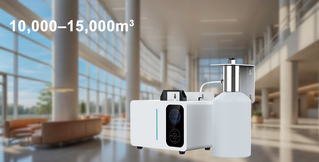 Descubra o poder do HYL-8000H: seu grande difusor de óleo automático sem água para HVAC ideal